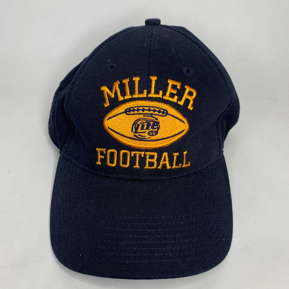 Miller Lite Hat Adult One Size Blue Football Beer